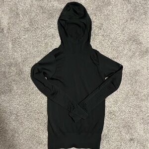 Nike Black Long Sleeve Hooded Running Shirt